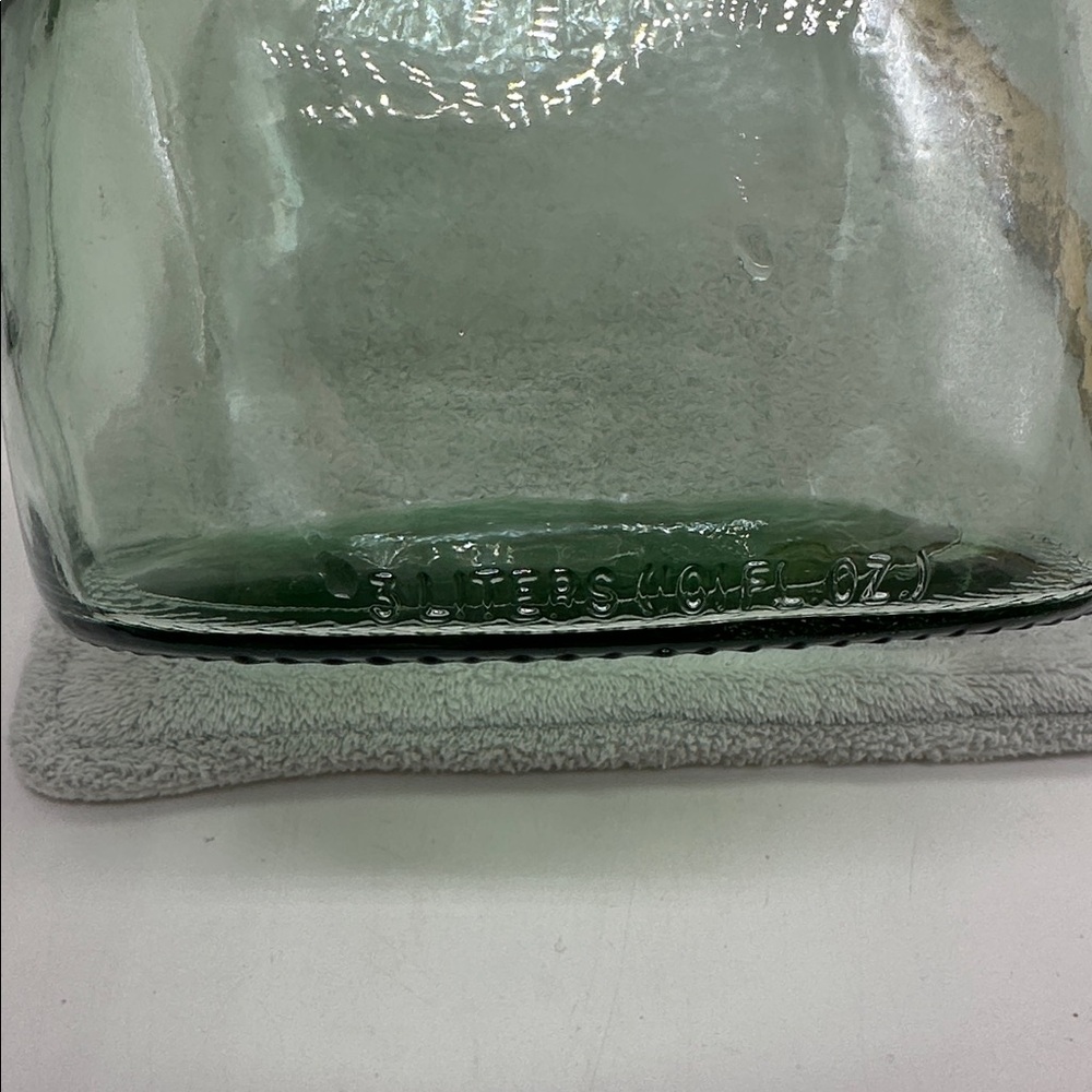 Vintage Paul Masson Light Green Glass Bottle Holds 3-Liters - Picture 6 of 8